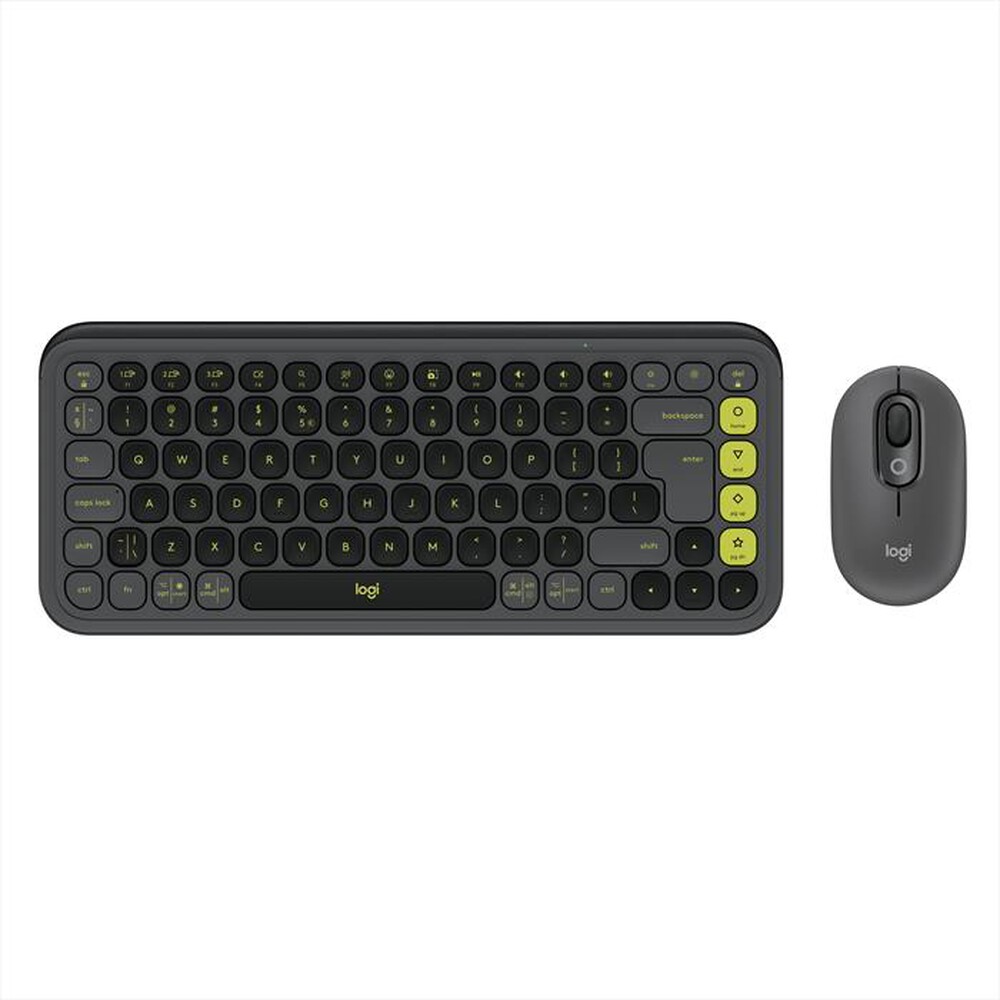 "LOGITECH - astiera + Mouse POP ICON COMBO-Graphite"