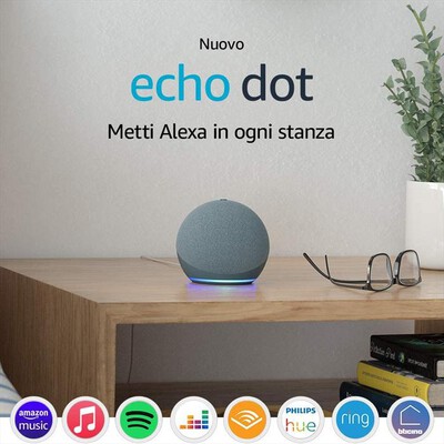 AMAZON - ECHO DOT 4^ GENERAZIONE-Blu-grigio