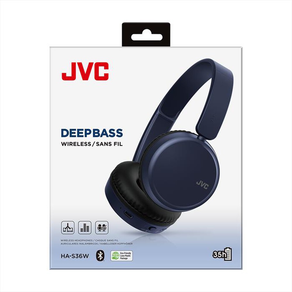 Immagine del prodotto JVC - Cuffie a padiglione chiuso HA-S36W-blu