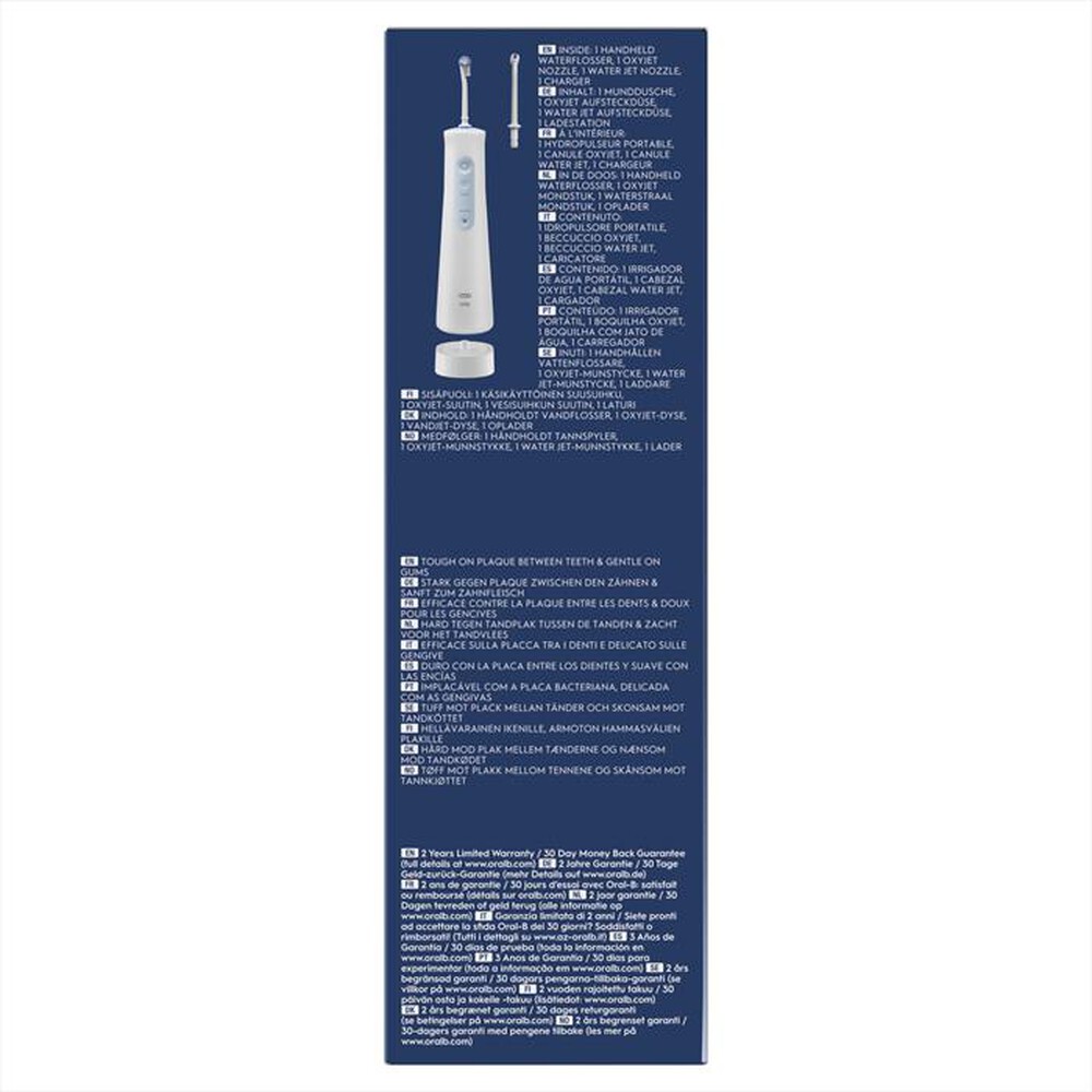Immagine del prodotto ORAL-B - Idropulsore Portatile Aquacare 4-BIANCO/BLU