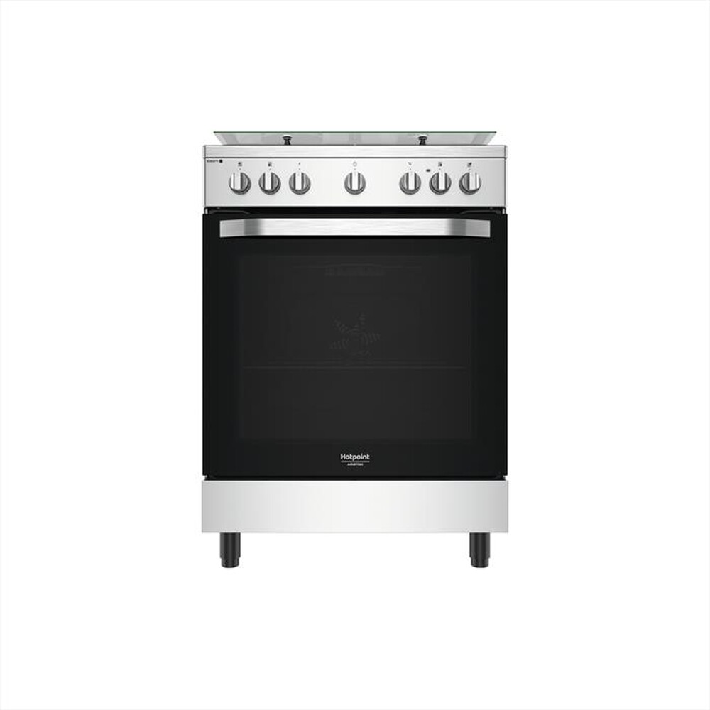 "HOTPOINT ARISTON - Cucina elettrica HS68G8PHX/E Classe A-Stainless steel"