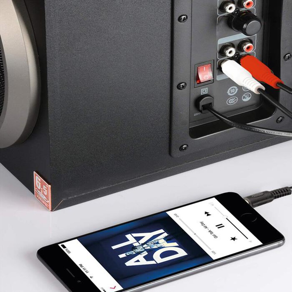 "EKON - Cavo audio Jack 3,5 mm-Nero"
