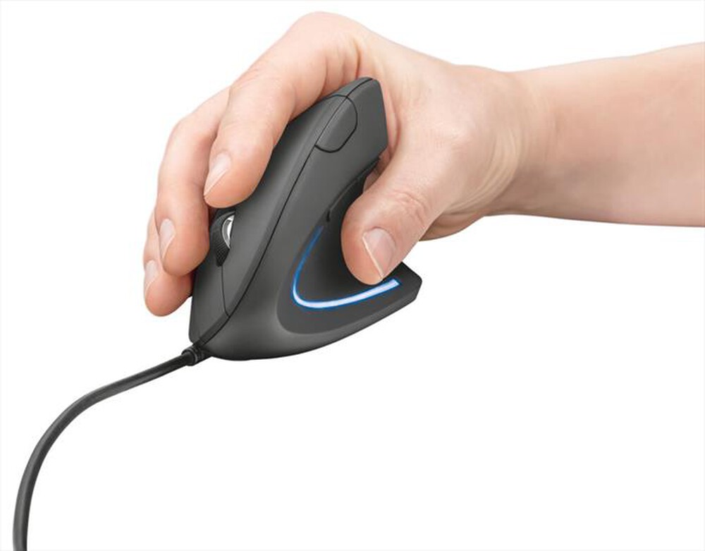 "TRUST - VERTO WIRED ERGO MOUSE-Black"
