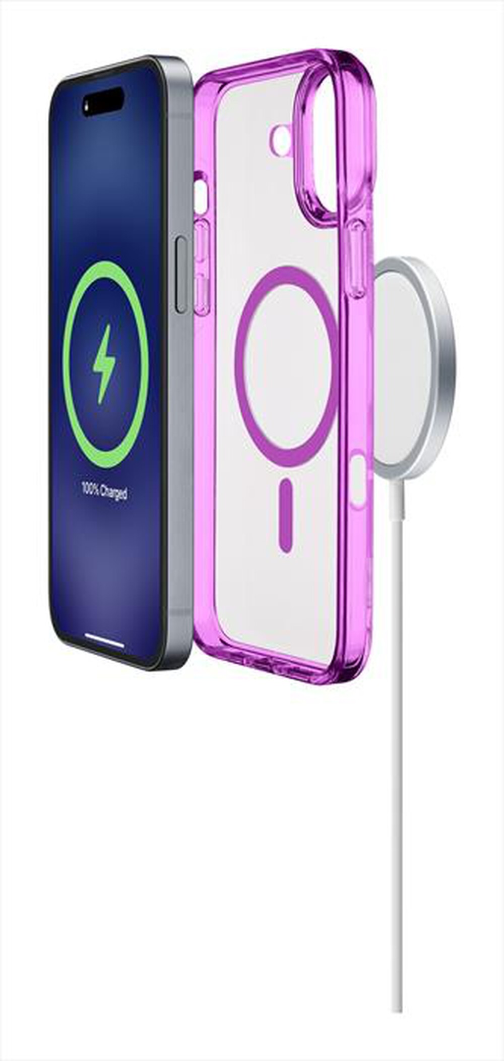 "CELLULARLINE - Cover ICONIC MAG iPhone 16 Plus-Rosa"