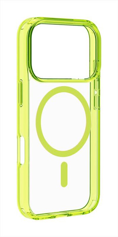 CELLULARLINE - Custodia ICONIC MAG per IPHONE 17 PRO-Lime, Trasparente