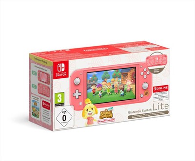 NINTENDO - SWITCH LITE ED. SPEC. ACNH CORAL+NSO 12M-Corallo