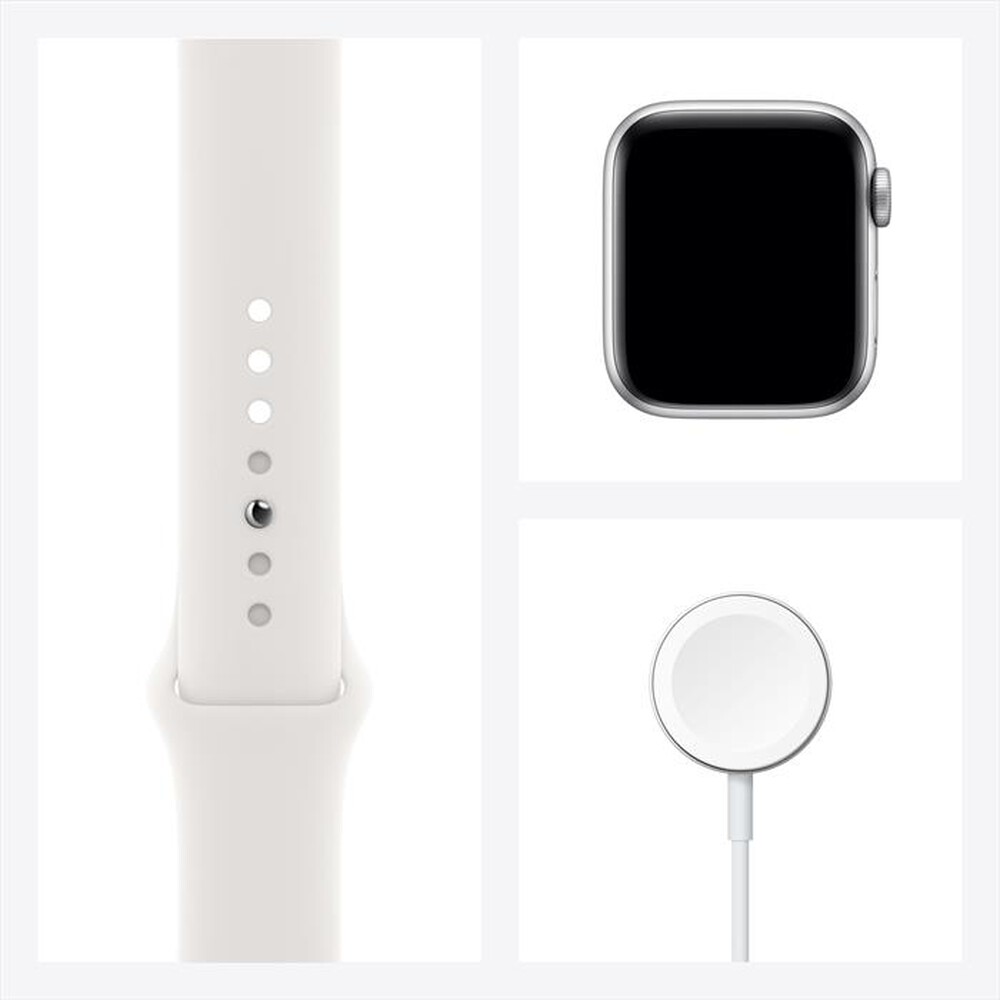 Immagine del prodotto APPLE - Watch Series 6 GPS 40mm Alluminio Silver-Cinturino Sport Bianco