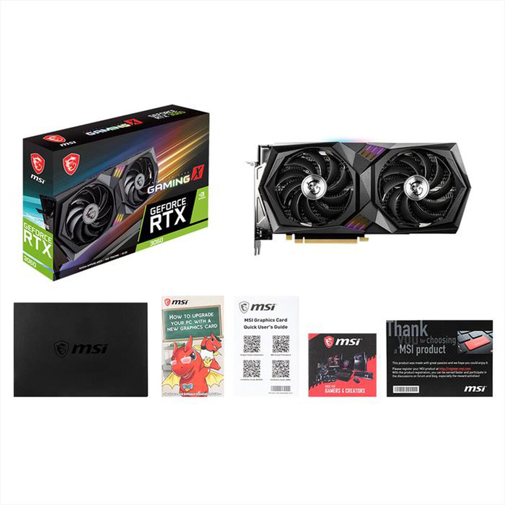 Immagine del prodotto MSI - GEFORCE RTX 3060 GAMING X 12G-Nero
