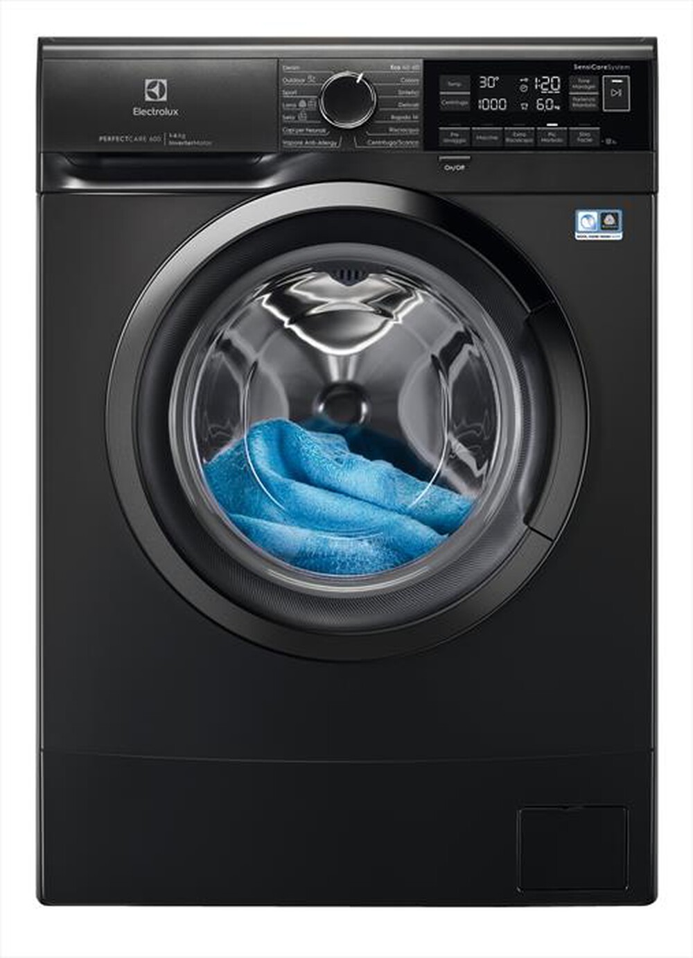 "ELECTROLUX - Lavatrice EW6SBLACK 6 Kg Classe C-Dark Silver"