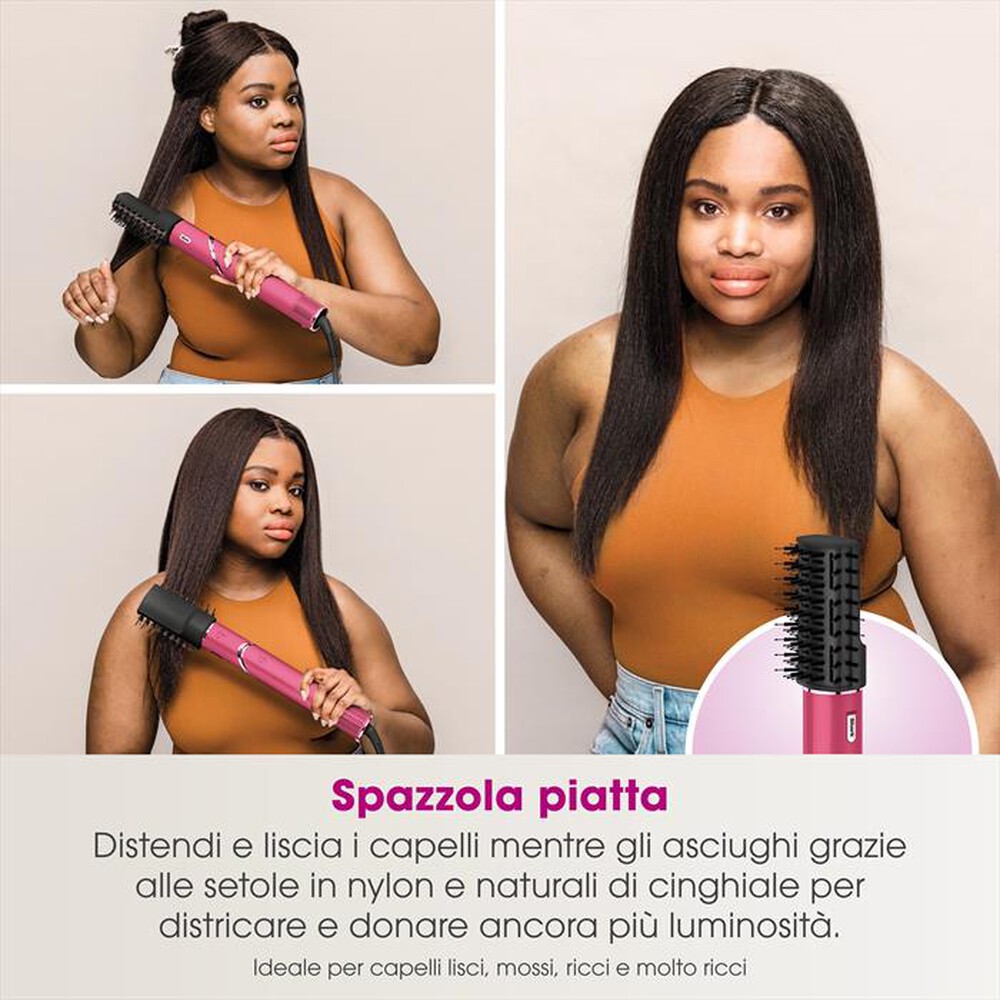 "SHARK - Styler e asciugacapelli FLEXSTYLE LIM ED HD440BPEU-Pink Malibù"