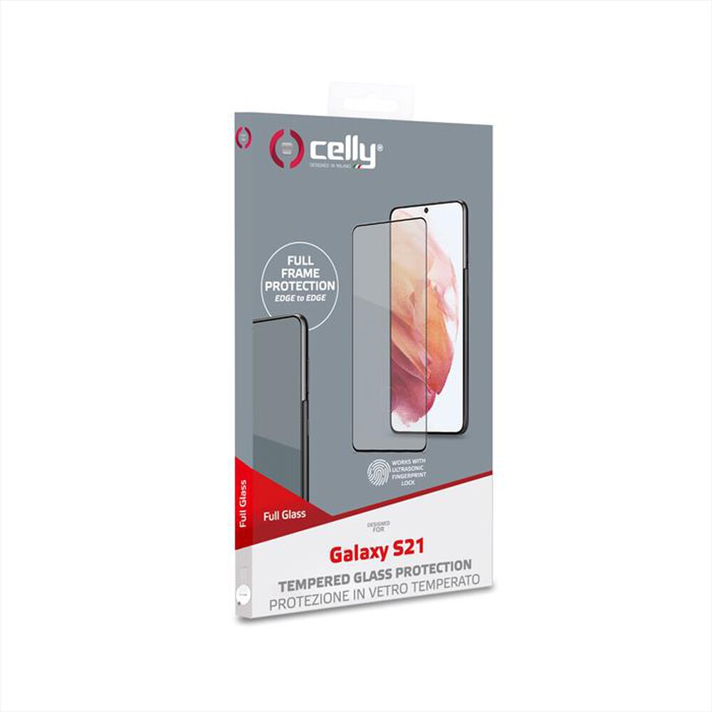 "CELLY - FULLGLASS993BK - VETRO PROTETTIVO GALAXY S21 5G-TRASPARENTE/VETRO TEMPERATO"