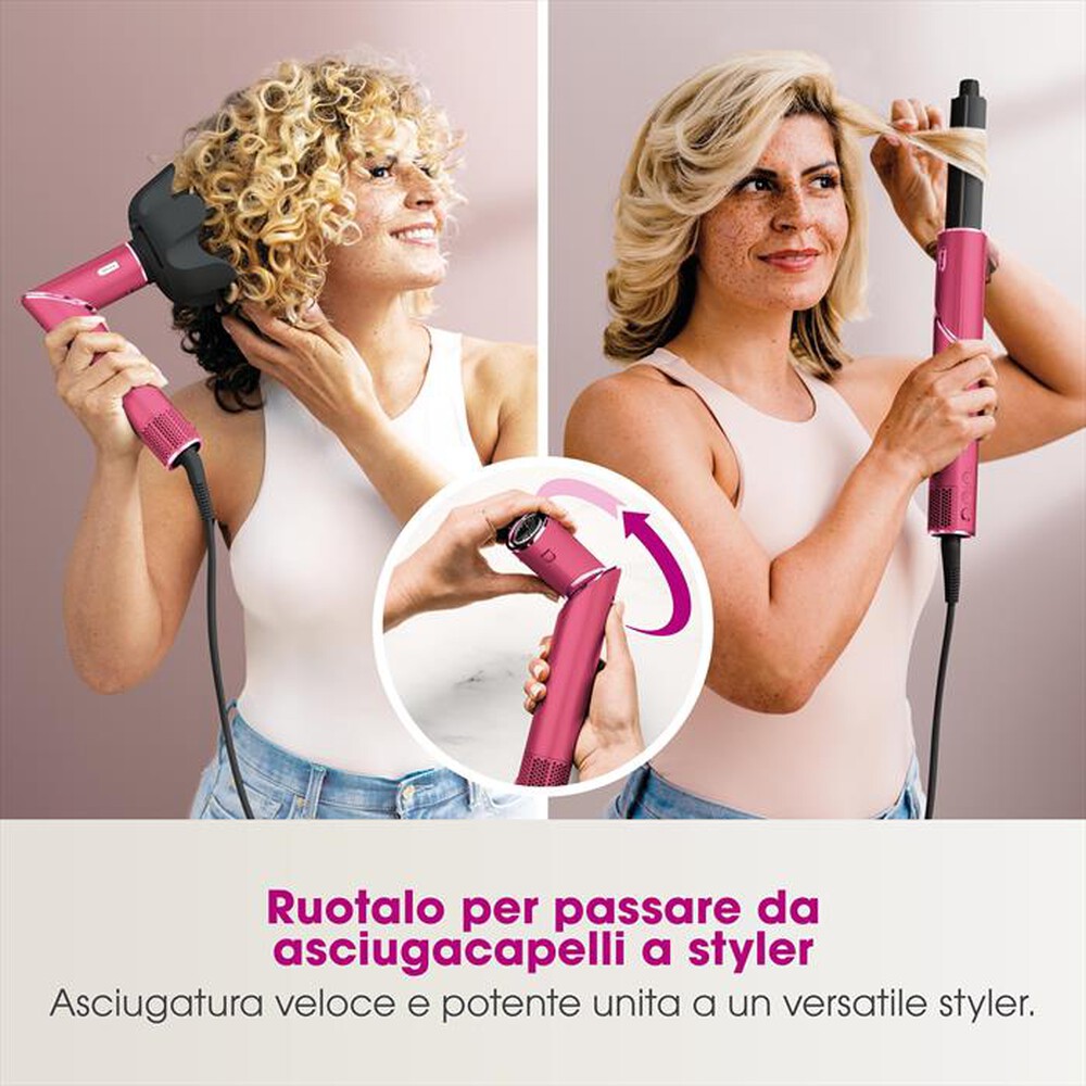 "SHARK - Styler e asciugacapelli FLEXSTYLE LIM ED HD440BPEU-Pink Malibù"