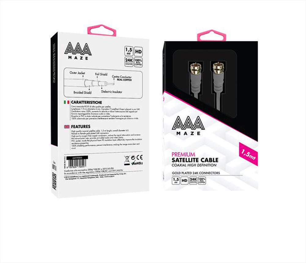"AAAMAZE - AMVT0003 Cavo coassiale RG59"