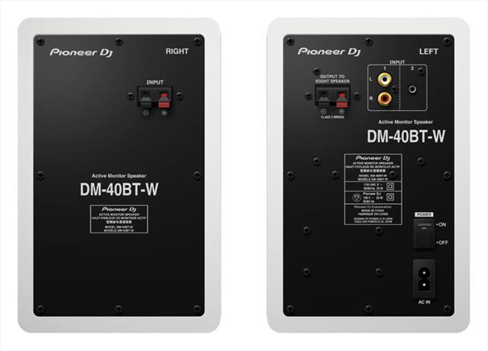 "PIONEER - Casse monitor 4\" Bluetooth DM-40D-BT-W CASSE-BIANCO"
