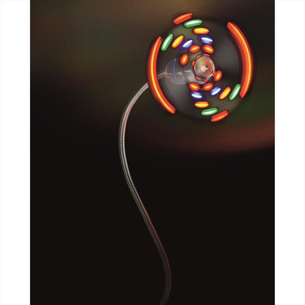 "HAMA - 7612110 Ventolina con LED luminosi, USB-Silver"