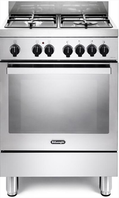 DE LONGHI - Cucina a gas PMX 66 ED Classe A-inox