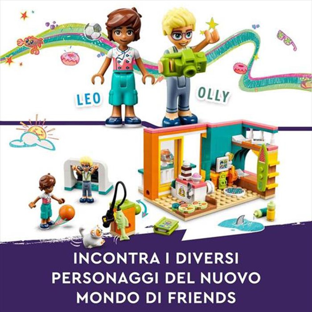 "LEGO - FRIENDS La cameretta di Leo - 41754-Multicolore"