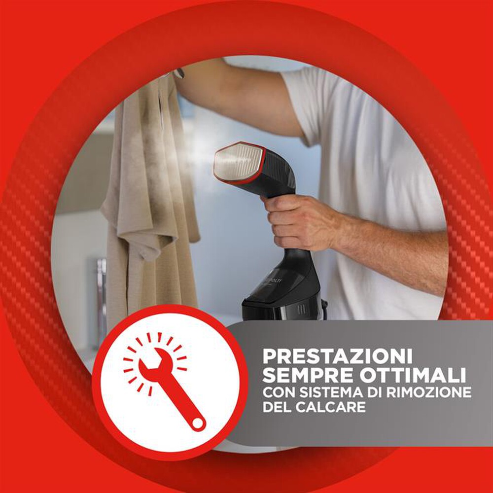 Immagine del prodotto POLTI - VAPORELLA VERTICAL STYLER GSM100BL-Nero/Rosso