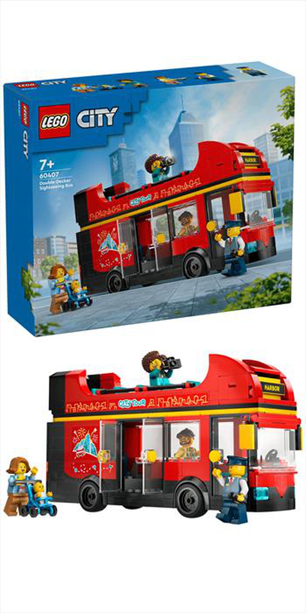 Immagine del prodotto LEGO - CITY Autobus turistico rosso a due piani 60407