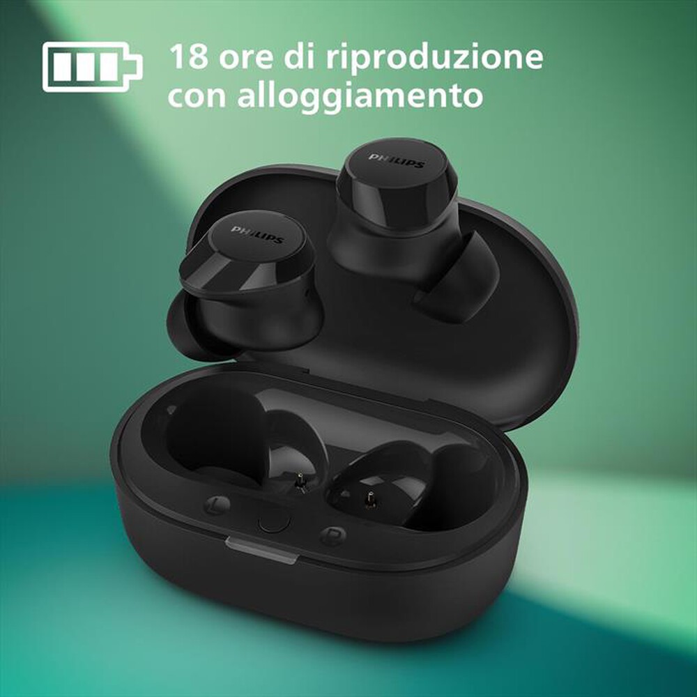 "PHILIPS - Auricolari bluetooth TAT1209BK/00-BLACK"