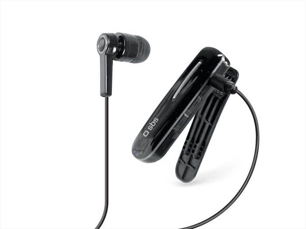 "SBS - Auricolare Bluetooth a clip-Nero"