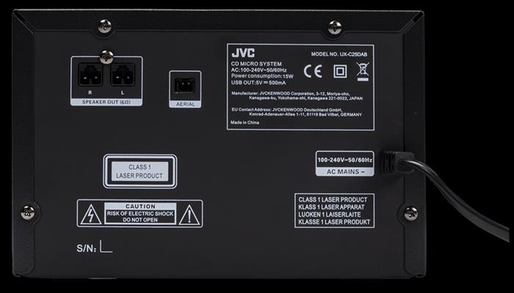 "JVC - UX-C25DAB-nero"