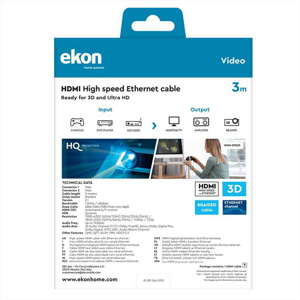 "SBS - ECVHDMI8K30MMK"