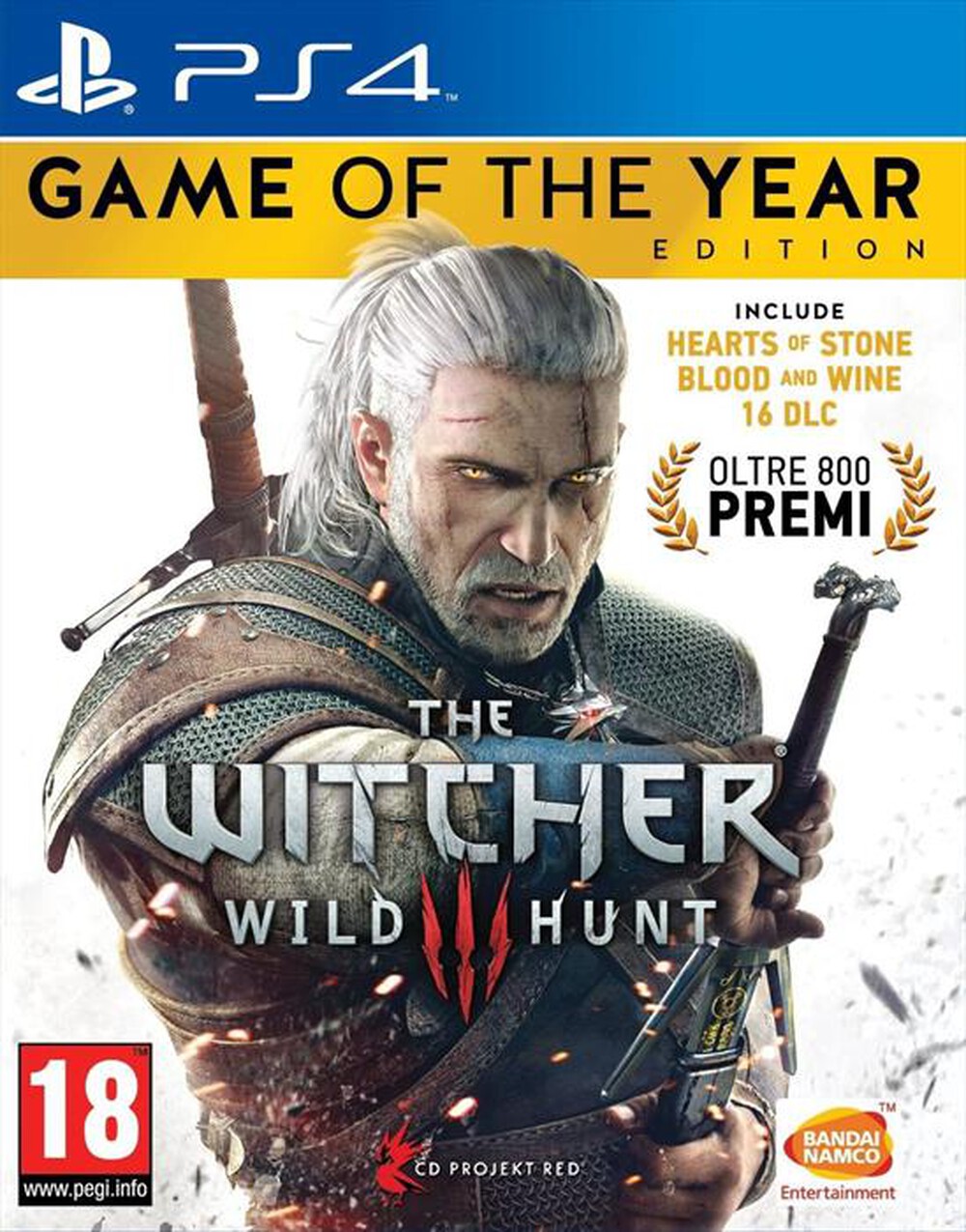 "NAMCO - The Witcher 3: The Wild Hunt GOTY EDITION Ps4"
