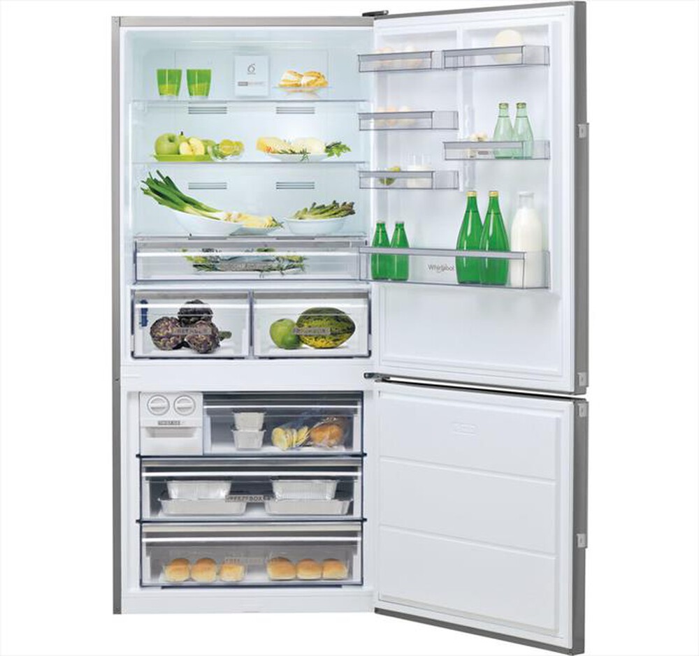"WHIRLPOOL - Frigorifero combinato W84BE 72 X 2 Classe E"