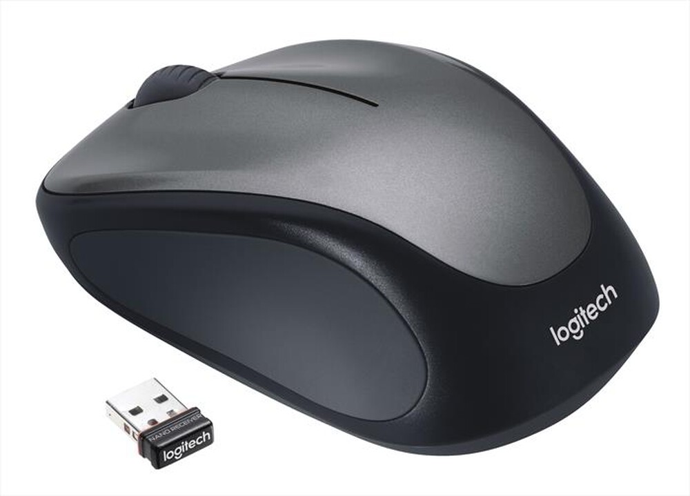 "LOGITECH - Wireless Mouse M235 - Argento / grigio scuro"