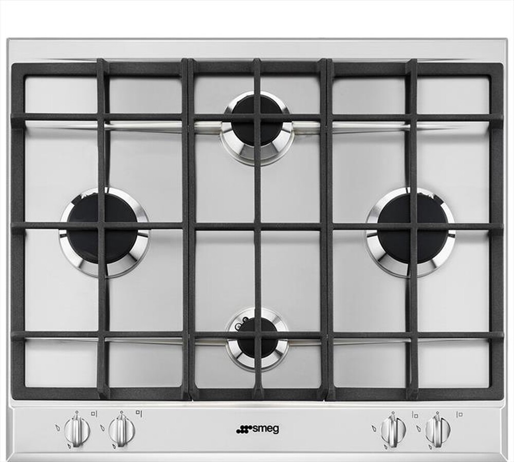 "SMEG - Piano cottura a gas P260XGH 4 fuochi 60cm-inox"