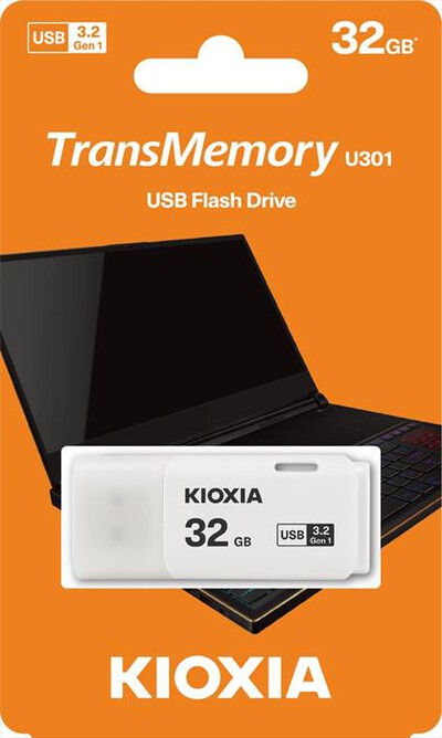 KIOXIA - CHIAVETTA USB 0301 3.0 HAYABUSA 32GB-Bianco