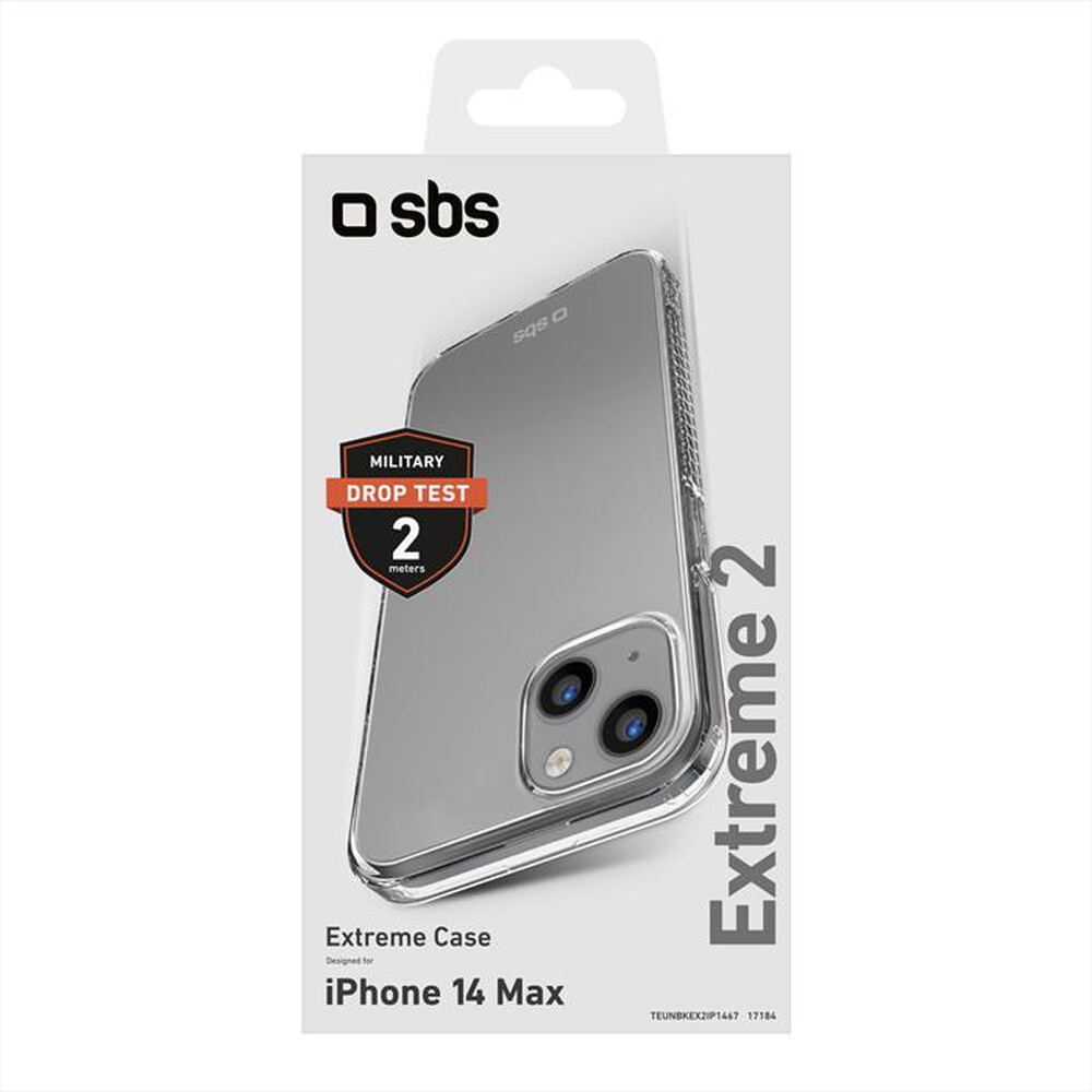 "SBS - Cover Extreme 2 TEUNBKEX2IP1467 per iPhone 14 Plus-Trasparente"