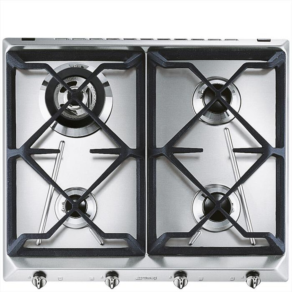 "SMEG - Piano cottura a gas SRV564GH3 4 fuochi 59,5cm-Inox"