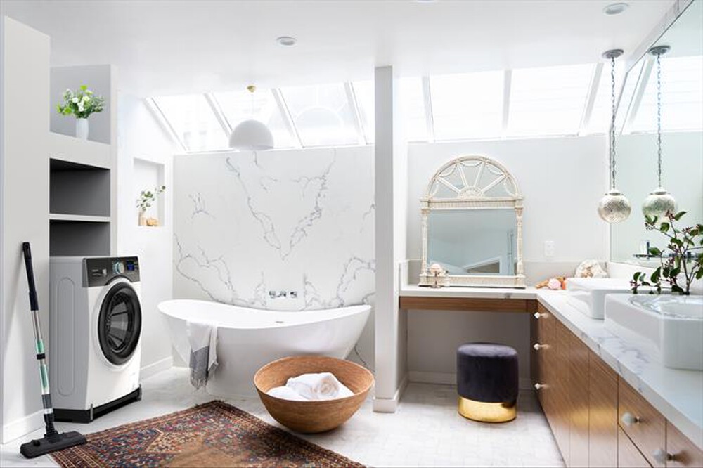 Immagine del prodotto MELICONI - Base con ruote e freni antivibrazione BASE MOVE-Tecnopolimero nero, leve freni