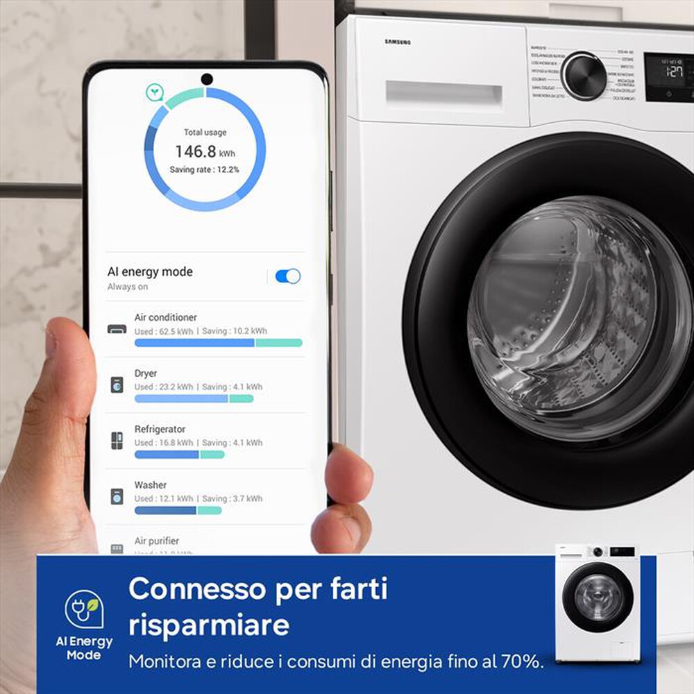 Immagine del prodotto SAMSUNG - Lavatrice WW11DG5B25AEET 11 Kg Classe A-Bianco