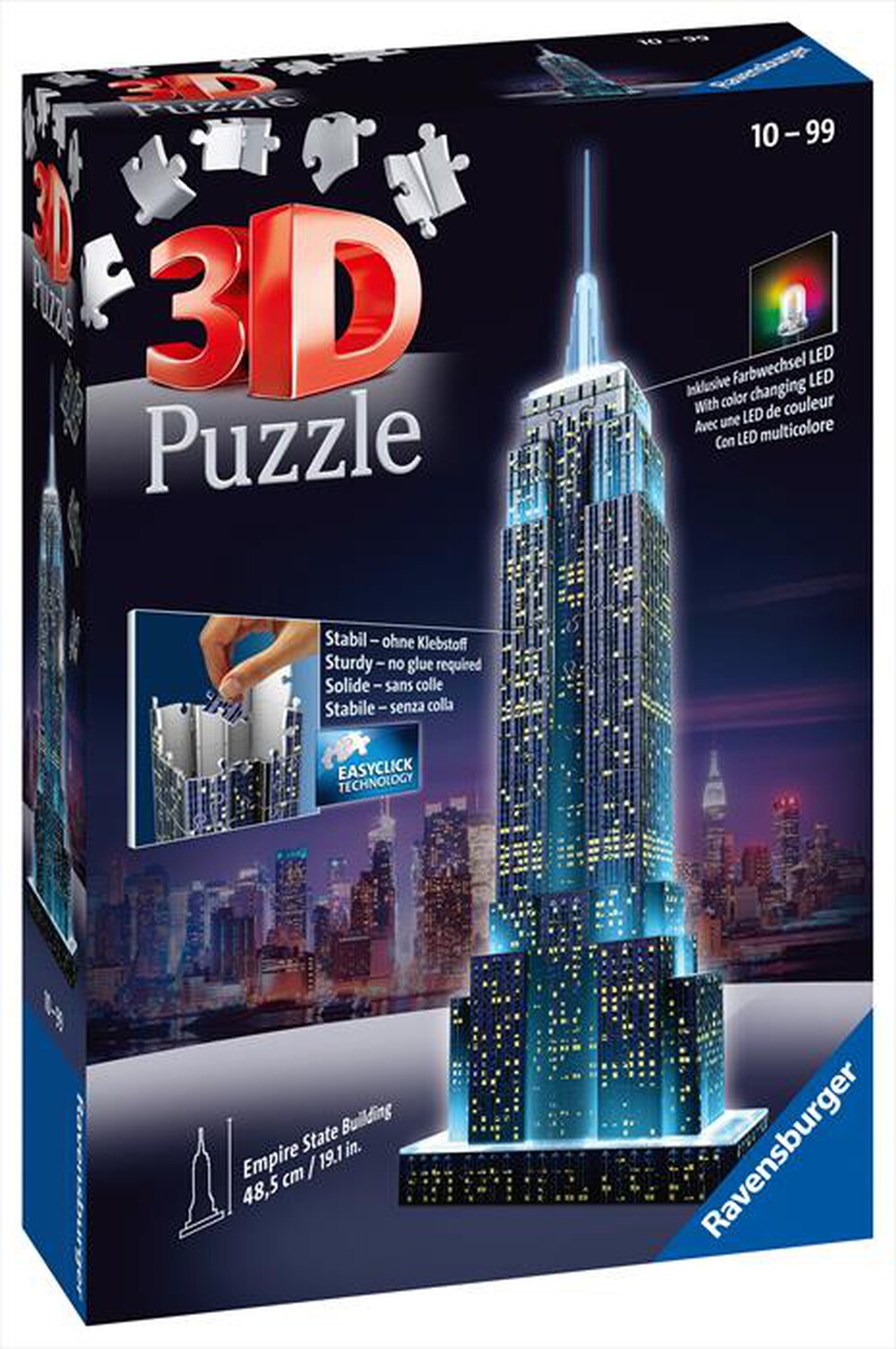 "RAVENSBURGER - RAVENSBURGER 3D PUZZLE NIGHT EDITION EMPIRE STATE"