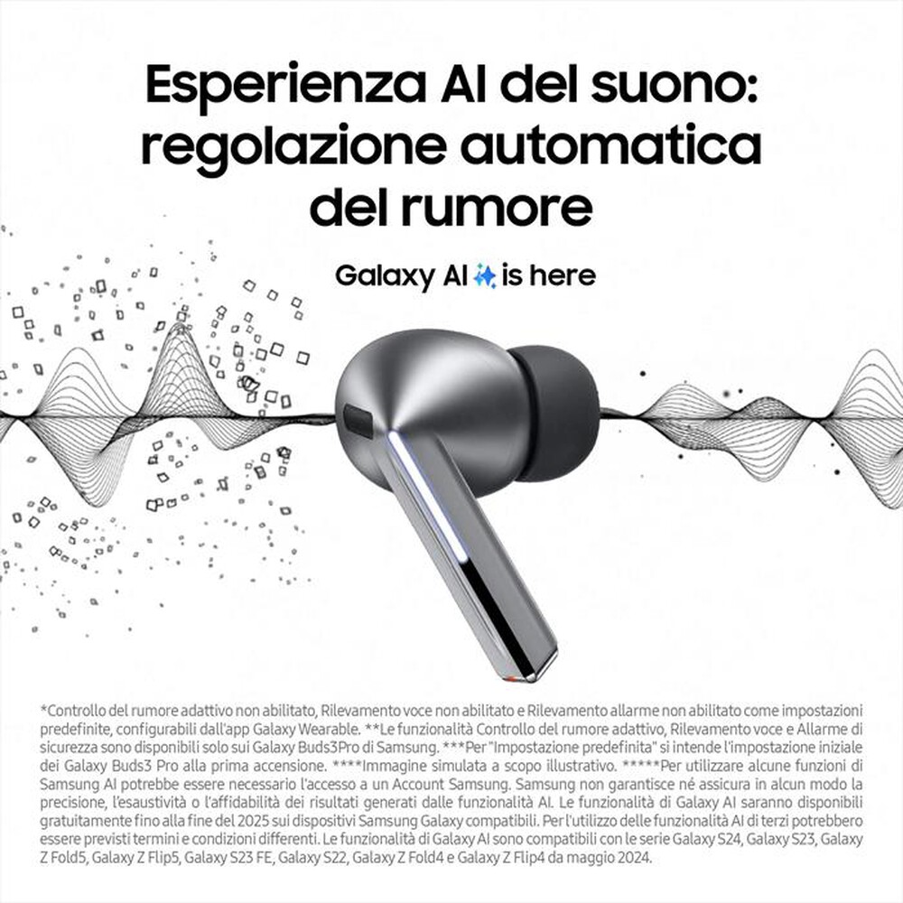 Immagine del prodotto SAMSUNG - Galaxy Buds3 Pro-SILVER