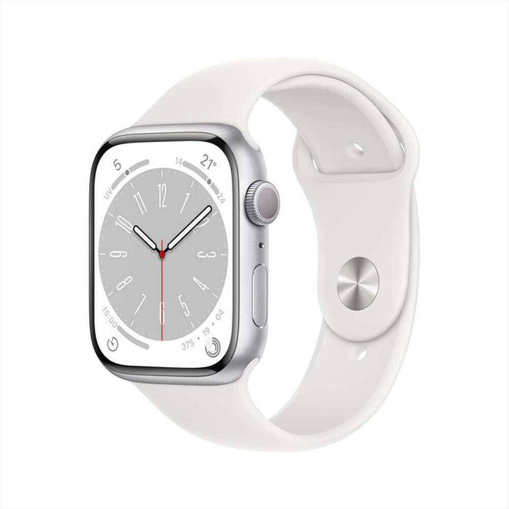 Immagine del prodotto APPLE - Watch Series 8 GPS 45mm Alluminio-Argento - Bianco