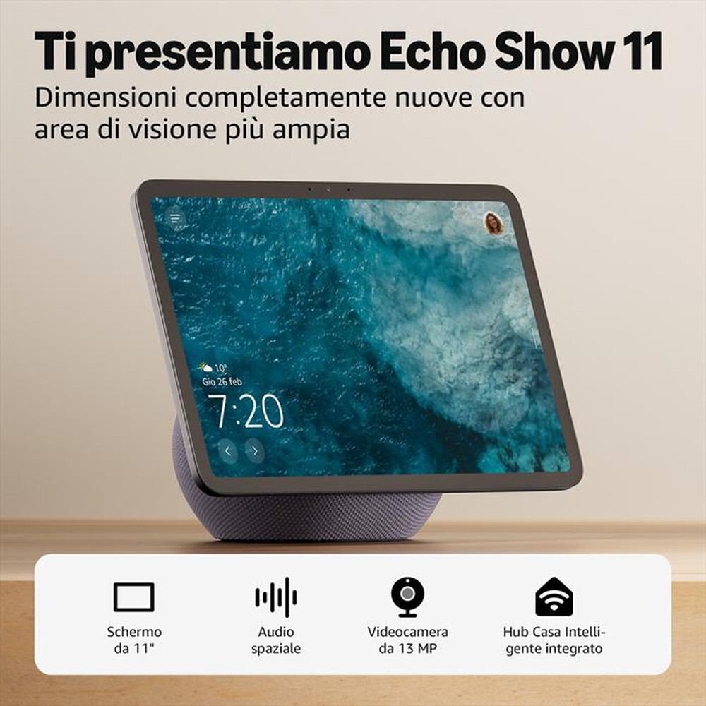 Immagine del prodotto AMAZON - NUOVO AMAZON ECHO SHOW 11 (2025 RELEASE)-Graphite