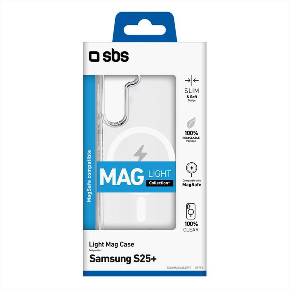 "SBS - Cover Light Mag Samsung S25+ TELIGMAGSAS25PT-Trasparente"