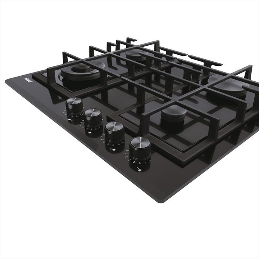 "HAIER - Piano cottura a gas HAVG6BF4HBPB 59,5 cm-Nero"