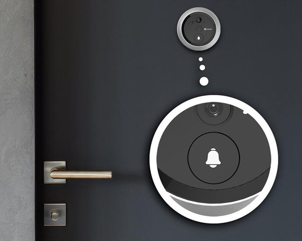 "EZVIZ - Campanello con spioncino senza fili DP2C-Silver"