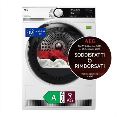 AEG - Asciugatrice 9Kg TR8HD9A Classe A-Bianco