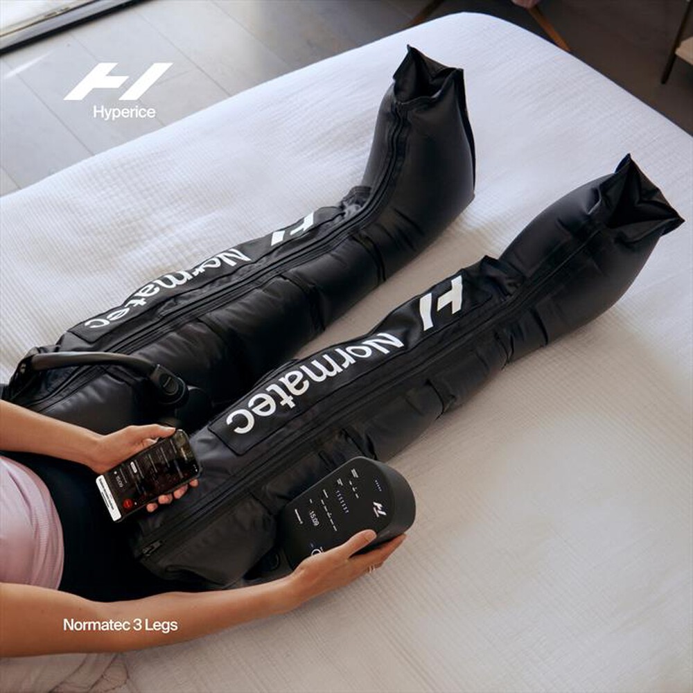 "HYPERICE - Nomatic 3.0 Massaggiatore per gambe a compressione-Nero"