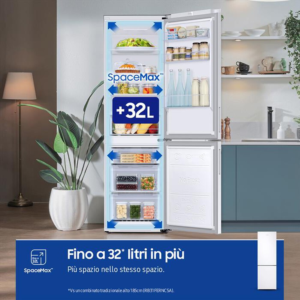 Immagine del prodotto SAMSUNG - Frigorifero combinato RB33B610EWW/EF Classe E 344l-WHITE