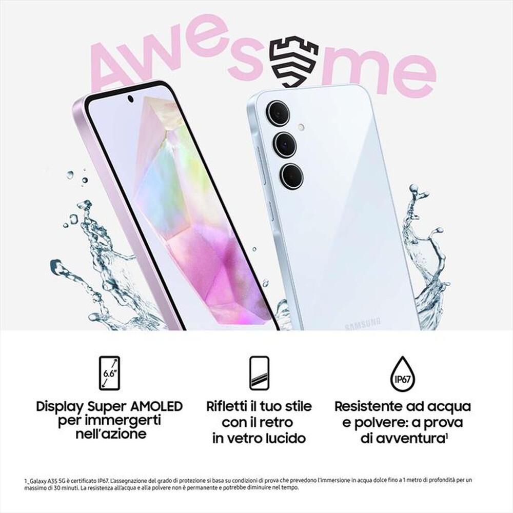 Immagine del prodotto SAMSUNG - GALAXY A35 5G 128GB-Awesome Iceblue