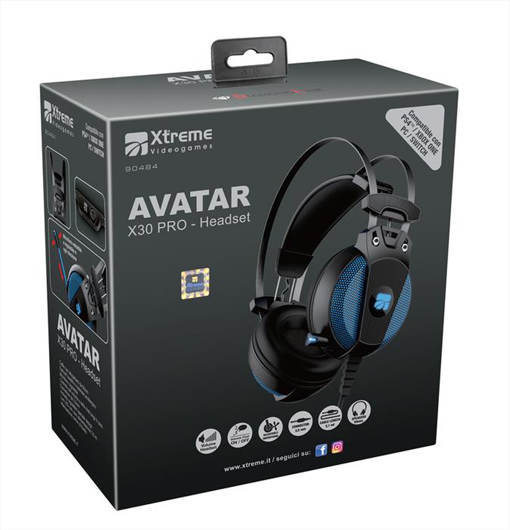 "XTREME - AVATAR X30 PRO-HEADSET-NERO/BLU"