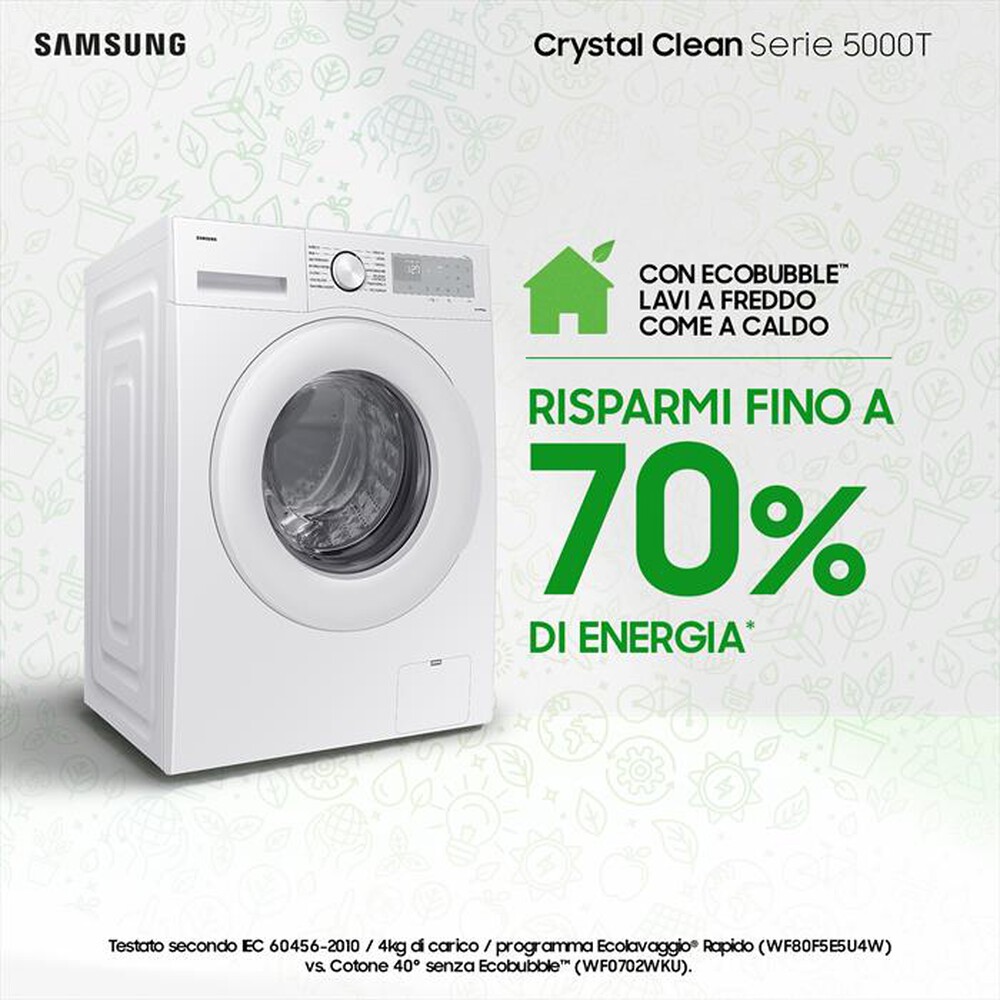 Immagine del prodotto SAMSUNG - Lavatrice WW80CGC04DTHET 8Kg Classe A-bianco