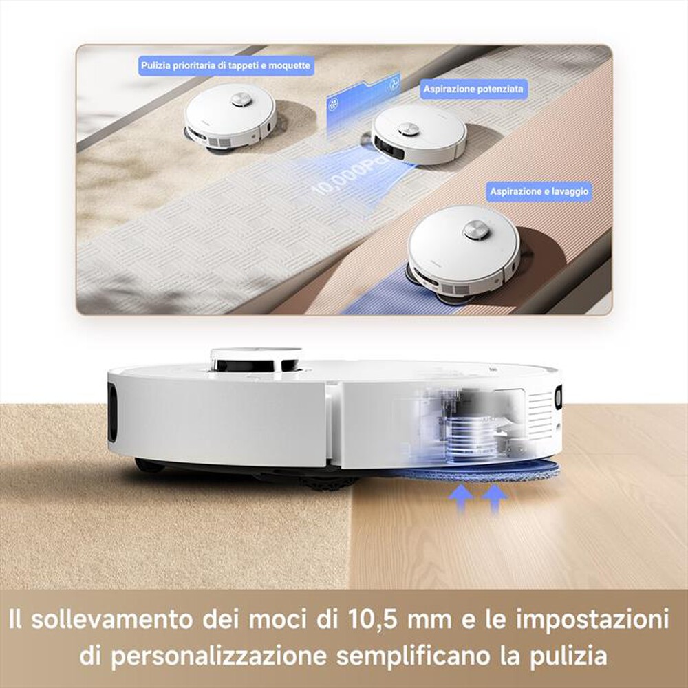 "DREAME - Robot L10s Ultra Gen2 Combo VM Extra Bags-Bianco / Argento"